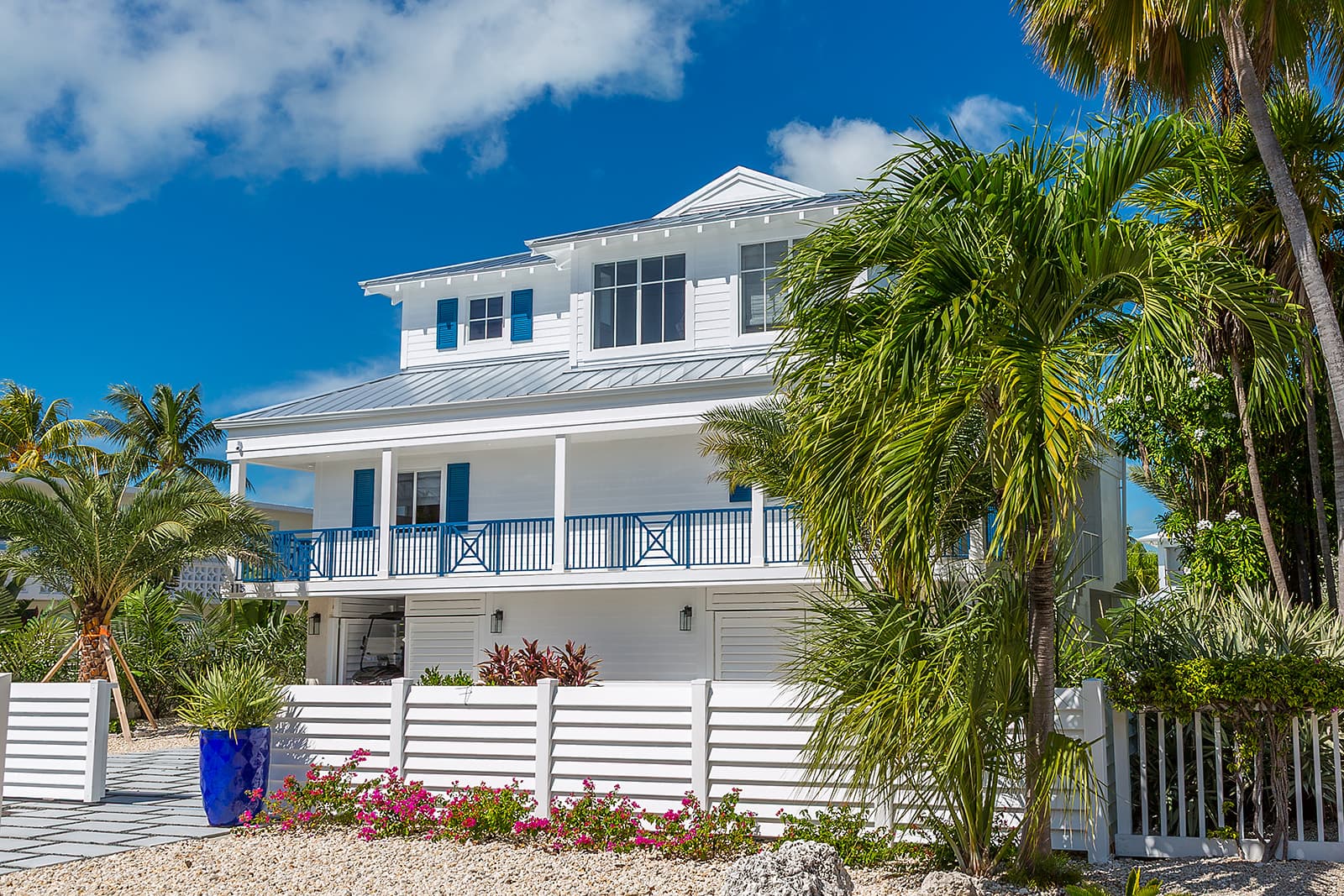 Waterfront house exterior